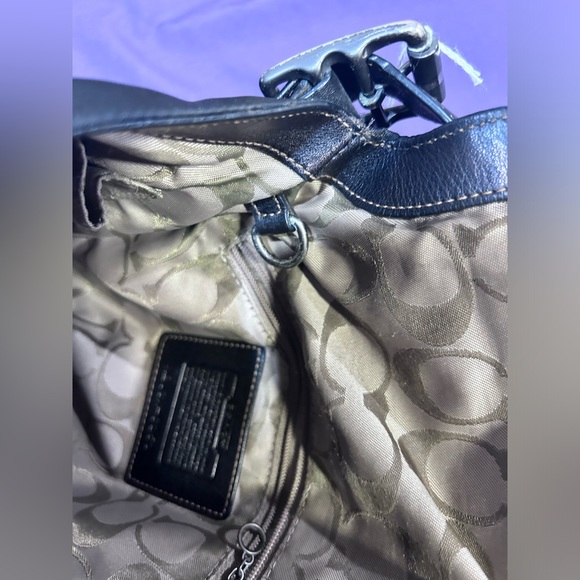 Coach Bag Women’s Black Crossbody Shoulder Nylon Gunmetal Hardware Vintage 6253 - Picture 9 of 11